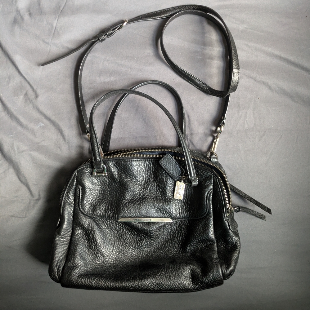 Coach Black Leather Crossbody Bag